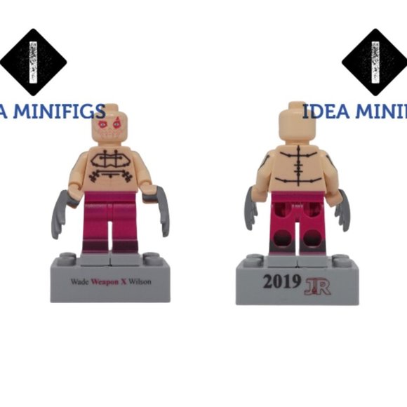 Weapon-X Villain Wade Wilson Custom UV Print Design on Lego Minifigure - Picture 3 of 3